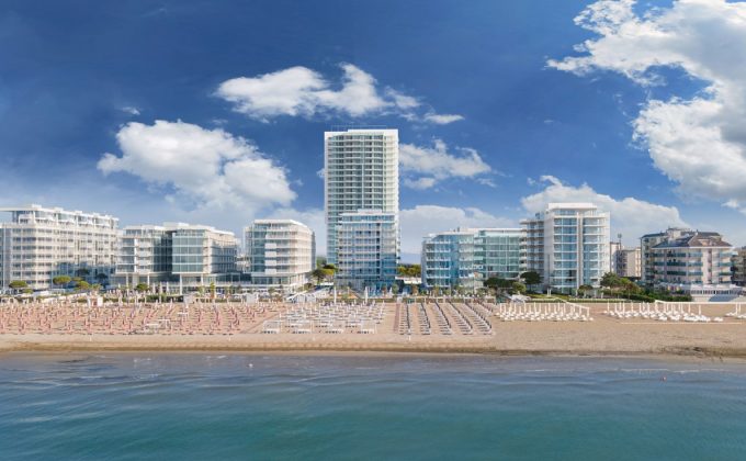 Jesolo Lido District Design: The Beach Residences and The Richard Maier Tower